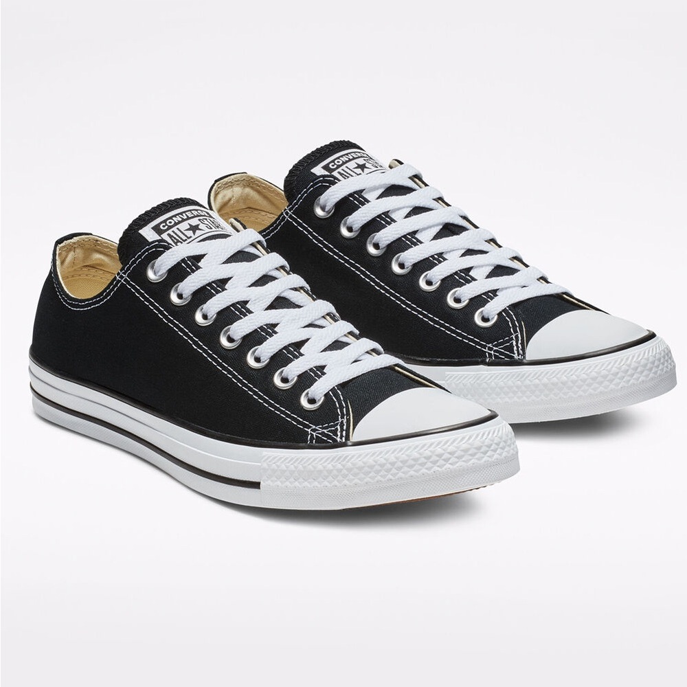 Black Womens Converse Chucks Size 7 Low Top